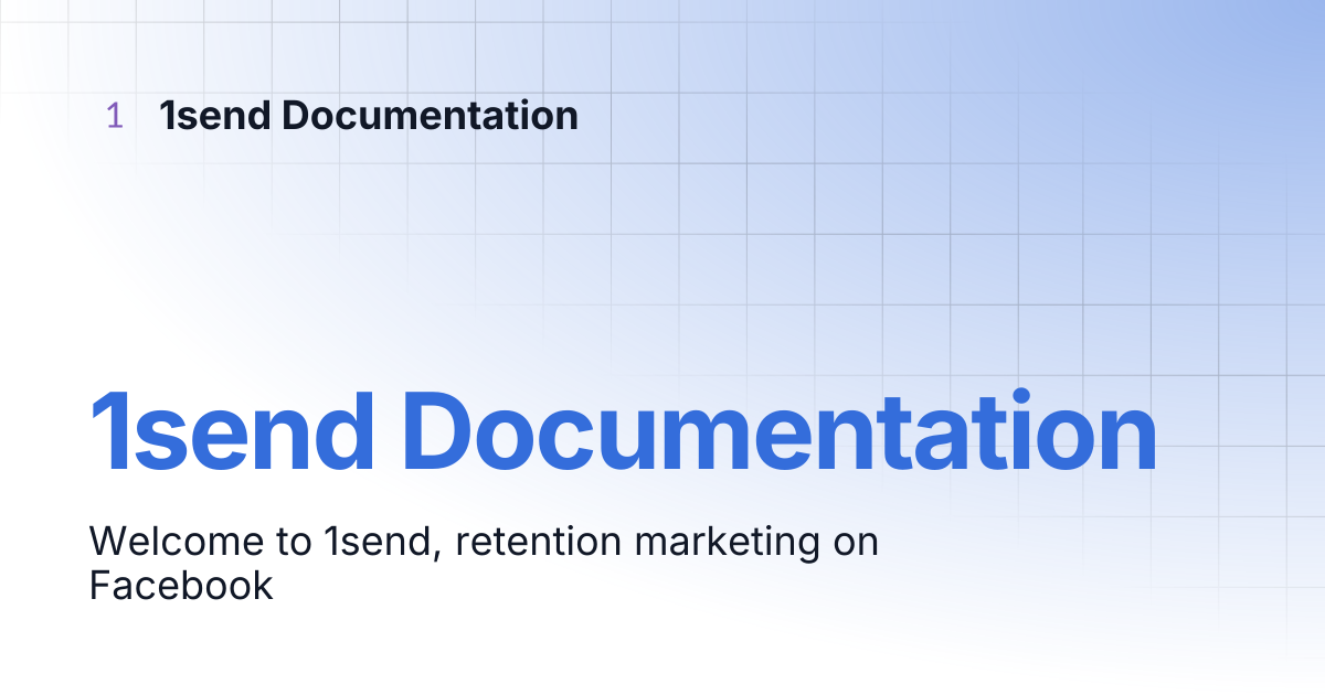 1send Documentation